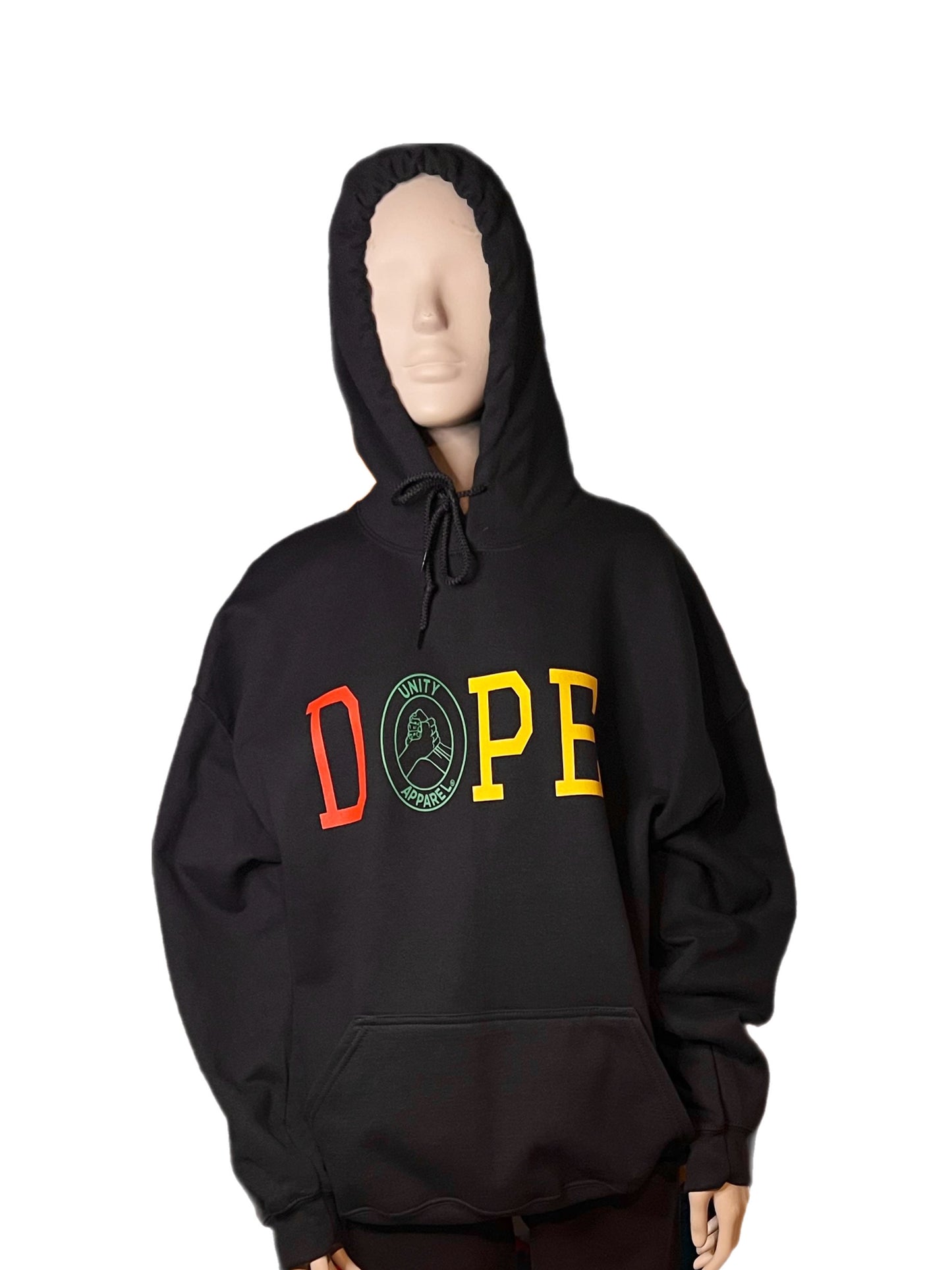 Dope Multi Color Black Hoodie