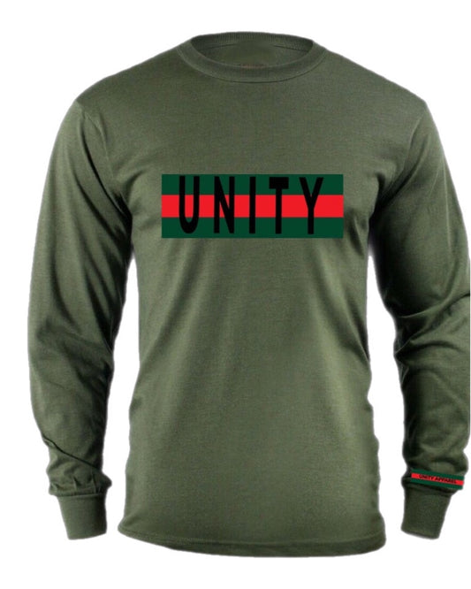 Long Sleeve Green/Red Print
