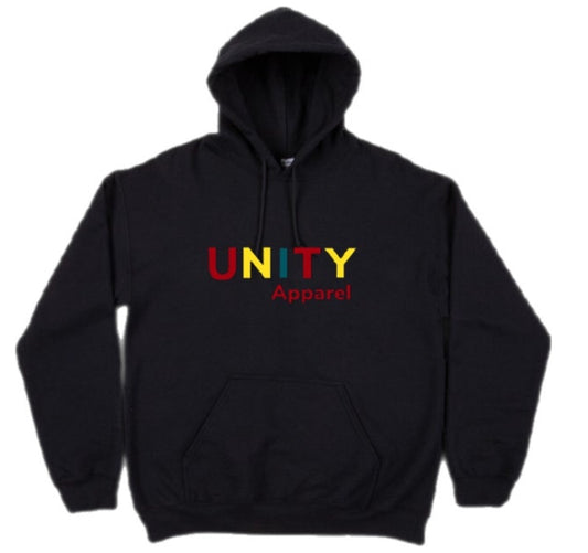 Black Hoodie with Multi color Print