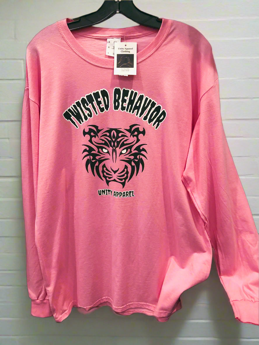 Long Sleeve Twisted Behavior Top