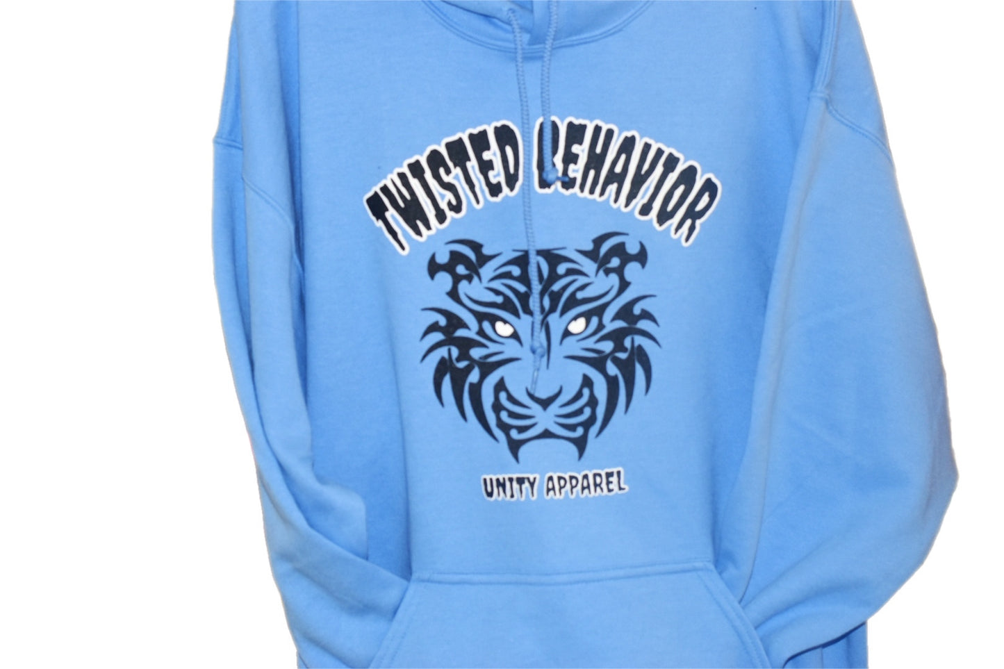 Hoodie with Black Tiger Print