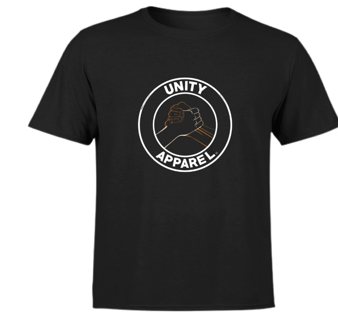 Black T Shirt With Unity Apparel Circle
